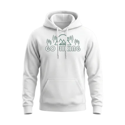 Take a Hike, Hiking Lover, Adventure, Nature. Unisex Hoodie - White
