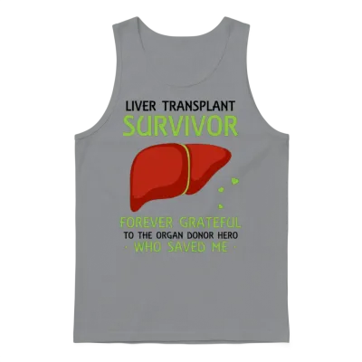 Liver Transplant Survivor Forever Grateful Unisex Tank Top - Sport Grey