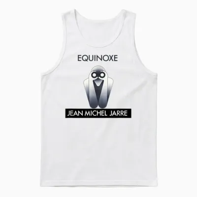 Jean-Michel Jarre T-Shirt, Grey, S Unisex Tank Top - White