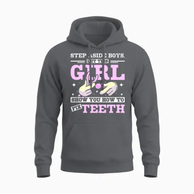 Let This Girl Show You How to Fix Teeth Unisex Hoodie - Charcoal