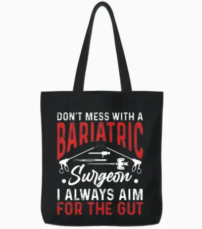 Funny Gastric Tote Bags - Black