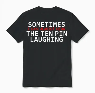 Funny Bowling Unisex T-Shirt - Black