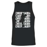 Funny Cheerleader Unisex Tank Top - Black – 2