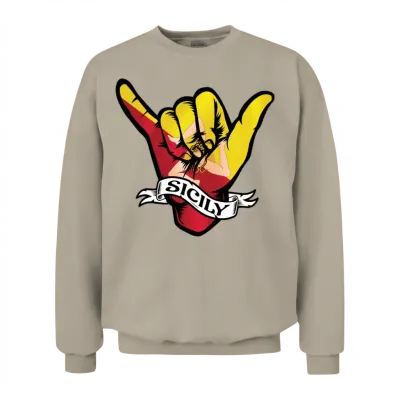 Sicily Shaka Unisex Sweatshirt - Sand