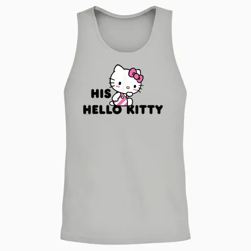 Hello Kitty and Dear Daniel Couples Unisex Tank Top - Ash