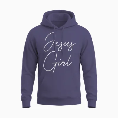Christian Jesus Girl Unisex Hoodie - Heather Sport Dark Navy