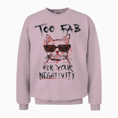 Hip Hop Vintage Hipster Y2k Edgy Urban Backprint Streetwear T-Shirt, White Unisex Sweatshirt - Light Pink