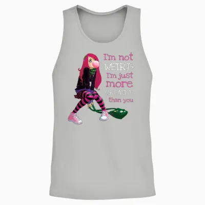 Kawaii Anime Girl Kawaii Clothes Anime Clothing Goth Girl Unisex Tank Top - Ash