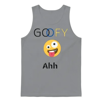 Funny Goofy Ahh Unisex Tank Top - Sport Grey
