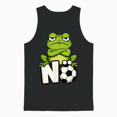 Nö Frosch Fußballmuffel Anti Fußball Humor Unisex Tank Top - Black