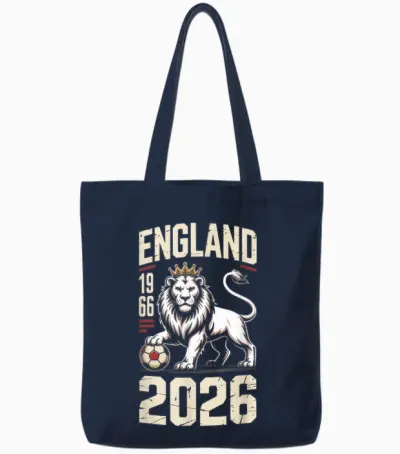 England Eng English Tote Bags - Navy