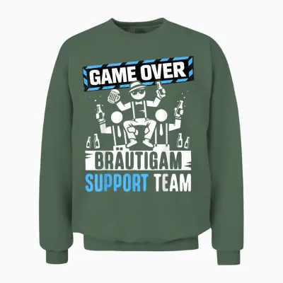 Junggesellenabschied T-Shirt Jga Männer Team Bräutigam Jga Unisex Sweatshirt - Military Green