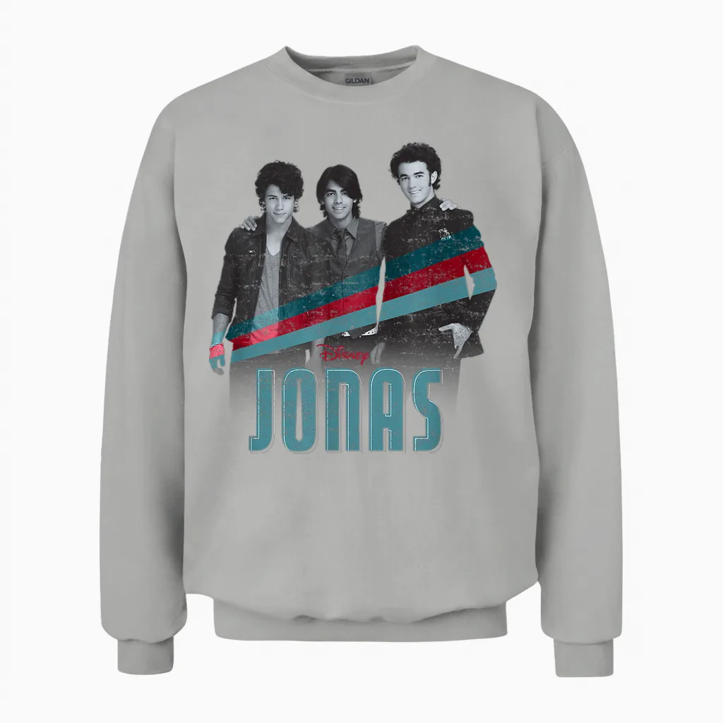 Disney Channel Jonas Nick Joe and Kevin Unisex Sweatshirt in Ash