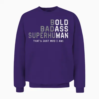 Funny Old Man Saying Gag Gift Fathers Day Birthday Dad Men Unisex Sweatshirt - Purple