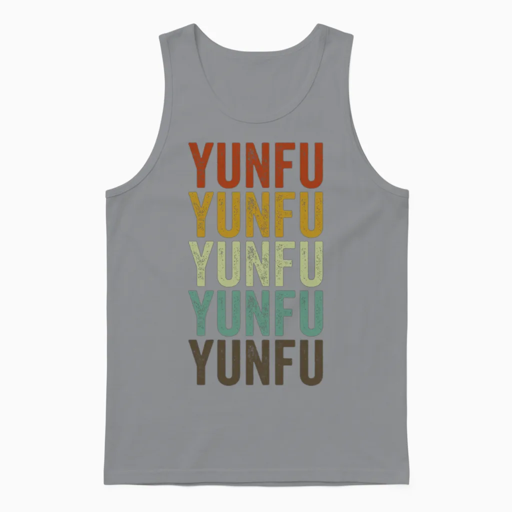Yunfu China Retro Vintage Unisex Tank Top - Sport Grey