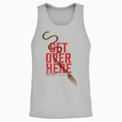 Get Over Here Mortal Combat Merch Unisex Tank Top - Ash