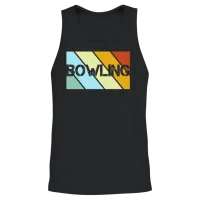 Bowling Retro Unisex Tank Top - Black – 2