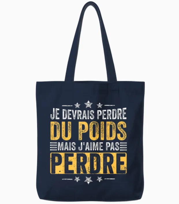 I Should Lose Weight but Humor Diet Funny Diet Tote Bags in Navy