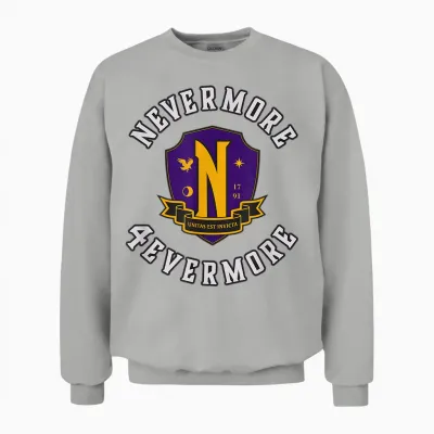 Wednesday - Nevermore 4evermore Unisex Sweatshirt - Ash