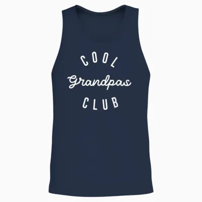 Herren Cool Grandpas Club, Vatertag Best Cool Grandpa Unisex Tank Top - Navy
