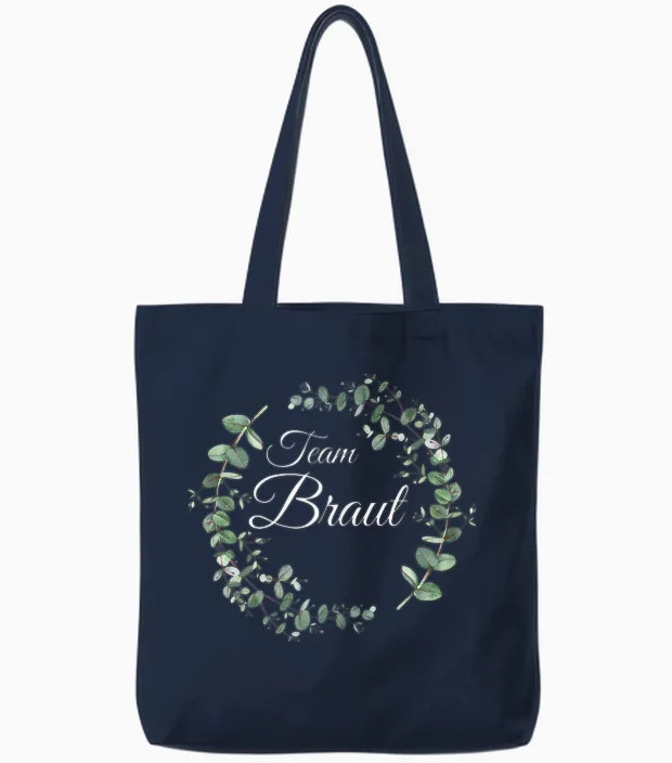 Jga Junggesellenabschied Kostüm Frauen Team Braut Tote Bags in Navy