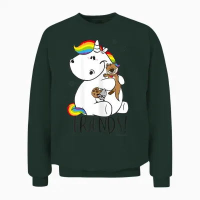 Pummeleinhorn - Friends Fun Unisex Sweatshirt - Forest
