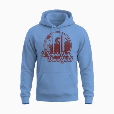 A Christmas Story I Triple Dog Dare You Unisex Hoodie - Carolina Blue