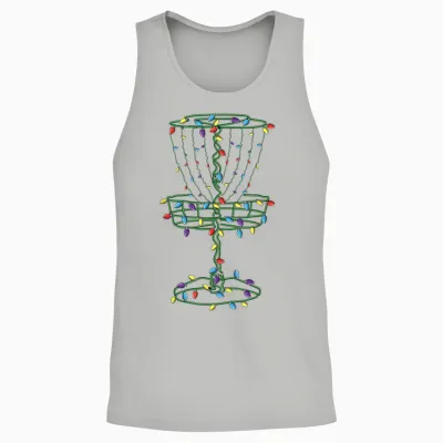 Disc Golf Basket Cool Disc Golf Frisbee Golfer Xmas Gift Unisex Tank Top - Ash