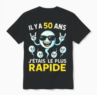 50th Birthday Man Woman 50 Years 1975 Funny Gift T-Shirt, Black, S Unisex T-Shirt - Black