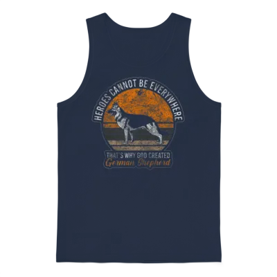 Shepherd Dog Dogs Service Dogs Unisex Tank Top - Navy