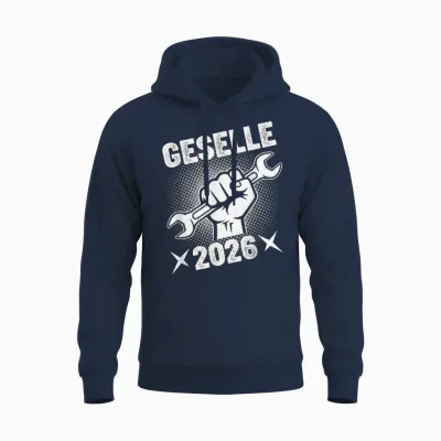 Geselle 2026 T-Shirt with German Text Unisex Hoodie - Navy