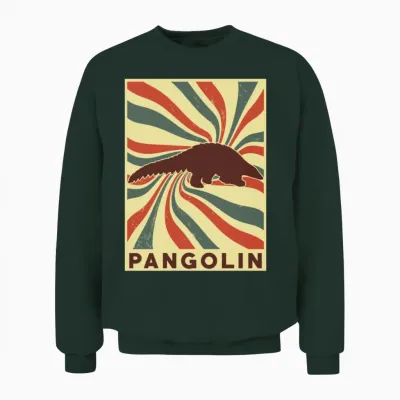 Pangolin Retro Vintage Unisex Sweatshirt - Forest