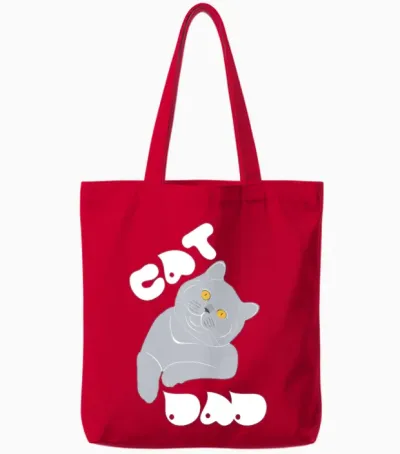 Funny Pictures Tote Bags - Red