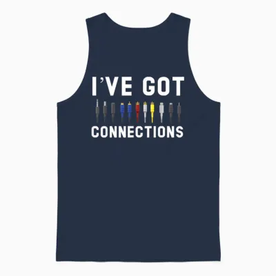 I've Got Connections Information Technology Specialist Unisex Tank Top - Navy