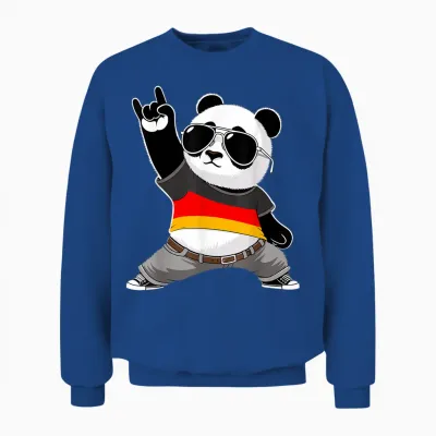Deutschlandflagge Herren Damen Kinder Deutschland Unisex Sweatshirt - Royal