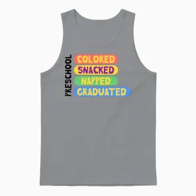 Funny Preschooler Graduation Unisex Tank Top - Sport Grey