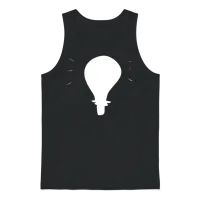 Glow Light Bulb Light Icon Unisex Tank Top - Black – 1