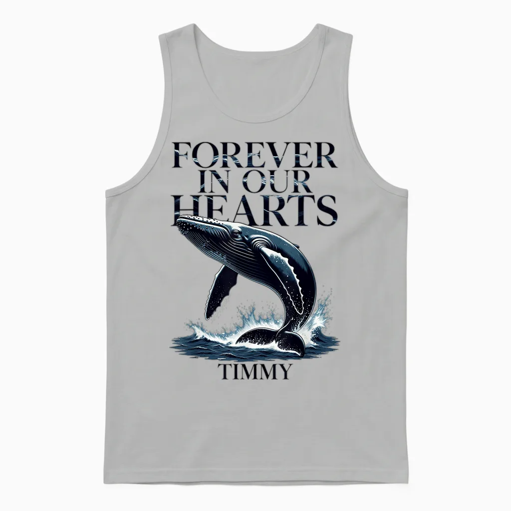 Timmy Wal Ostsee Buckelwal Team Hope Free in Our Hearts 2026 Unisex Tank Top in Ash