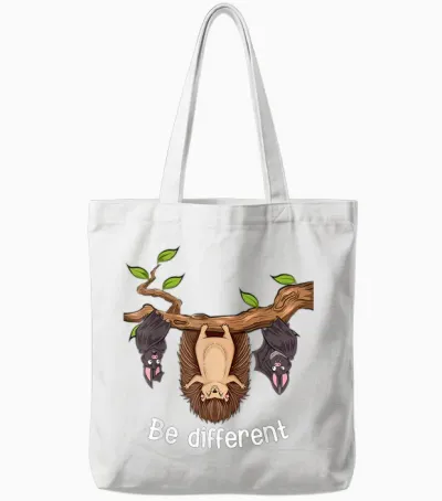 Be Different Igel Tote Bags - White