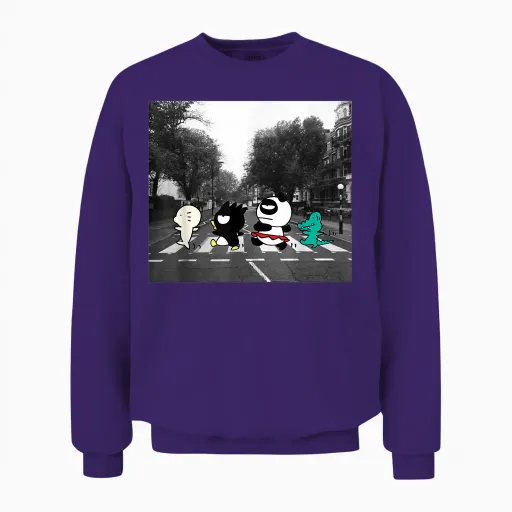 Badtz - Maru Crosswalk Unisex Sweatshirt in Purple