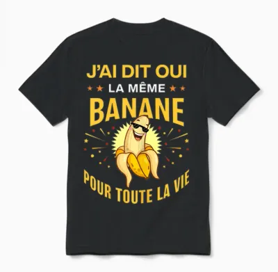 Bride to Be I Said Yes the Same Banana for Life Evjf T-Shirt, Black Unisex T-Shirt - Black