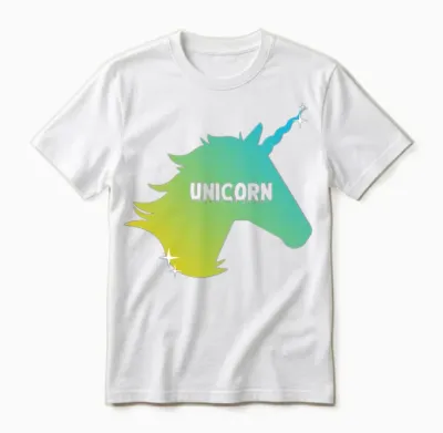 Unicorn Art Unisex T-Shirt - White