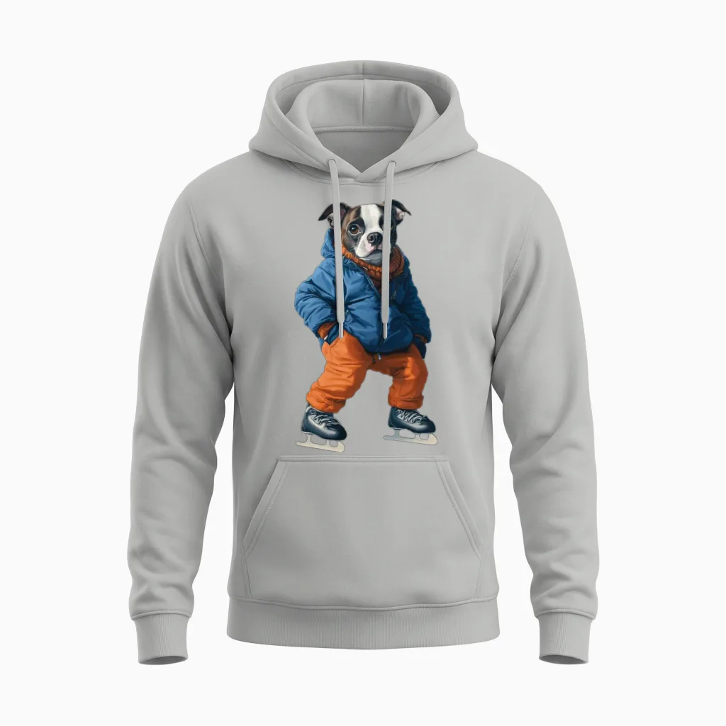 Dog Lovers Gift Unisex Hoodie in Ash