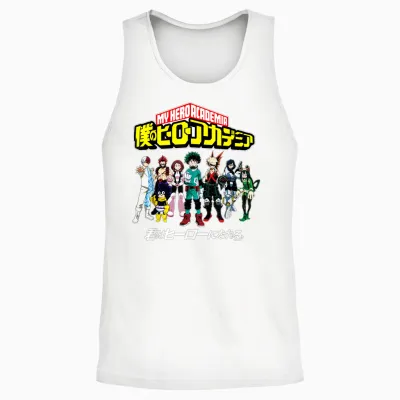 My Hero Academia Class 1a Group Shot Anime Unisex Tank Top - White
