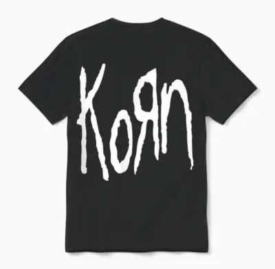 Korn Logo T-Shirt, Black, S Unisex T-Shirt - Black