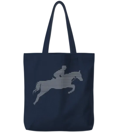 Ride Horses Tote Bags - Navy