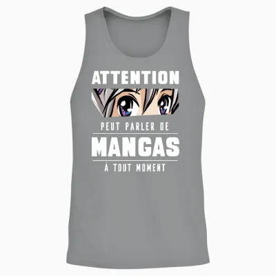 Manga Anime Birthday Gift Man Teen Boy Girl Unisex Tank Top - Sport Grey