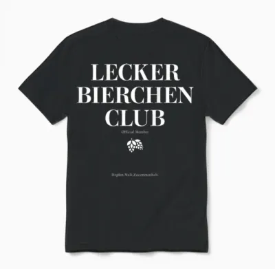 Tasty Beer Club X Official Member Mallorca Beer Back Unisex T-Shirt - Black