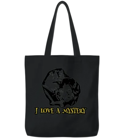 I Love a Mystery Tote Bags - Black
