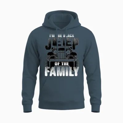 I Am Black Jeep of the Family Unisex Hoodie - Dark Heather